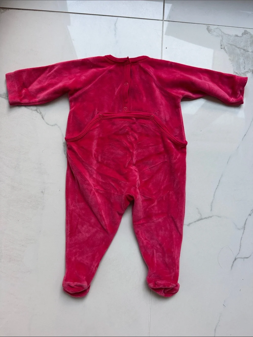 Petit Bateau velour footie